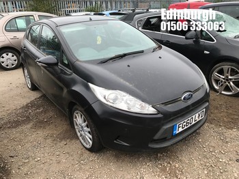 Location: Edinburgh - 2010 FORD FIESTA ECONETIC TDCI 5 Door Hatchback REG: FG60LYD, Keys: No, MOT Expiry date: 11/03/2026, 1560 Diesel, 5 Speed Manual Diesel, Former Keepers: 11