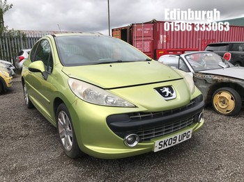 Location: Edinburgh - 2009 PEUGEOT 207 SPORT 3 Door Hatchback REG: SK09UPG, Keys: No, MOT Expiry date: 06/03/2027, 1598 Petrol, 5 Speed Manual Petrol, Former Keepers: 4