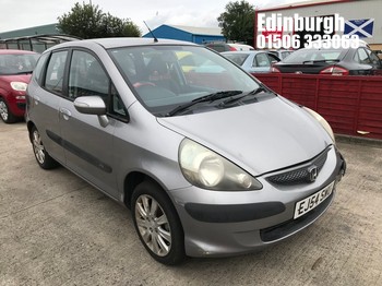 Location: Edinburgh - 2004 HONDA JAZZ SE CVT 5 Door Hatchback REG: EJ54SWU, Keys: No, MOT Expiry date: 16/05/2027, 1339 Petrol, Variable Speed Auto Petrol, Former Keepers: 4