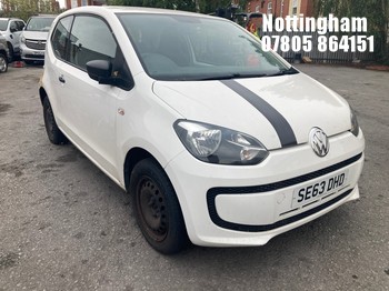 Location: Nottingham - 2014 VOLKSWAGEN TAKE UP 3 Door Hatchback REG: SE63DHD, Keys: No, MOT Expiry date: 03/06/2026, 999 Petrol, 5 Speed Manual Petrol, Former Keepers: 6