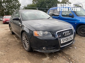 Location: Mitcham - 2008 AUDI A3 SPORT TDI QUATTRO 3 Door Hatchback REG: SY08EMJ, Keys: No, MOT Expiry date: 12/01/2027, 1968 Diesel, 6 Speed Manual Diesel, Former Keepers: 7