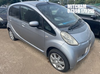 Location: Mitcham - 2009 MITSUBISHI I-MIEV 5 Door Hatchback REG: S66YRS, Keys: No, MOT Expiry date: 19/05/2026, 0 Electric, Variable 1 Speed Auto Electric, Former Keepers: 3