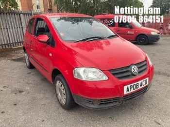 Location: Nottingham - 2008 VOLKSWAGEN URBAN FOX 55 3 Door Hatchback REG: AP08ACU, Keys: No, MOT Expiry date: 22/12/2026, 1198 Petrol, 5 Speed Manual Petrol, Former Keepers: 3