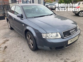Location: Nottingham - 2003 AUDI A4 TDI QUATTRO SE 4 Door Saloon REG: YK03SLV, Keys: No, MOT Expiry date: 01/10/2026, 1896 Diesel, 6 Speed Manual Diesel, Former Keepers: 6