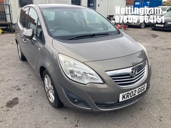 Location: Nottingham - 2011 VAUXHALL MERIVA SE CDTI AUTO MPV REG: KR02GGG, Keys: No, MOT Expiry date: 03/09/2026, 1686 Diesel, 6 Speed Auto Diesel, Former Keepers: 4