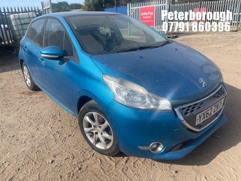 Location: Peterborough - 2012 PEUGEOT 208 ACTIVE E-HDI S-A 5 Door Hatchback REG: YX62ZNT, Keys: No, MOT Expiry date: 08/08/2024, 1398 Diesel, 5 Speed Semi Auto Diesel, Former Keepers: 9