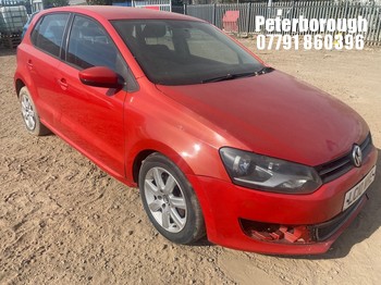 Location: Peterborough - 2010 VOLKSWAGEN POLO SE TDI 75 5 Door Hatchback REG: LC10WHE, Keys: No, MOT Expiry date: 13/08/2025, 1598 Diesel, 5 Speed Manual Diesel, Former Keepers: 6