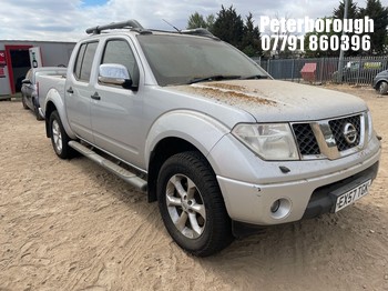 Location: Peterborough - 2007 NISSAN NAVARA AVENTURA D/C DCI A Pick-up REG: EX57TGK, Keys: No, MOT Expiry date: 15/05/2027, 2488 Diesel, 5 Speed Auto Diesel, Former Keepers: 9