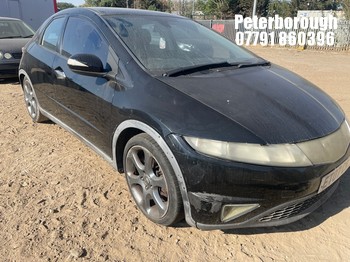 Location: Peterborough - 2007 HONDA CIVIC EX I-VTEC S-A 5 Door Hatchback REG: ET07CRJ, Keys: No, MOT Expiry date: 08/08/2026, 1799 Petrol, 6 Speed Semi Auto Petrol, Former Keepers: 12