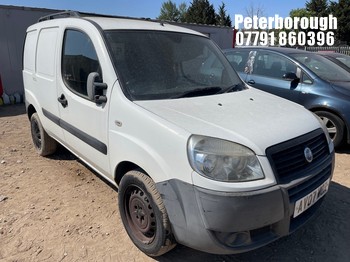 Location: Peterborough - 2007 FIAT DOBLO CARGO MULTIJET 8V Panel Van REG: AV07WOR, Keys: No, MOT Expiry date: 15/04/2025, 1910 Diesel, 5 Speed Manual Diesel, Former Keepers: 5