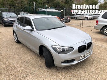 Location: Brentwood - 2013 BMW 116I SE AUTO 5 Door Hatchback REG: LS63FHA, Keys: No, MOT Expiry date: 16.09.2026, 1598 Petrol, 8 Speed Auto Petrol, Former Keepers: 4