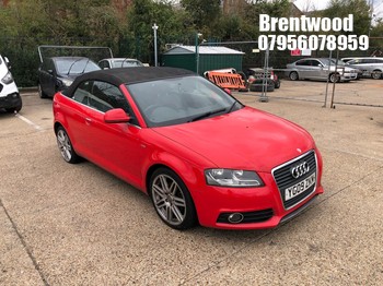 Location: Brentwood - 2009 AUDI A3 S LINE TFSI 158 S-A Convertible REG: YG09ZKM, Keys: No, MOT Expiry date: 09/04/2027, 1798 Petrol, 6 Speed Semi Auto Petrol, Former Keepers: 7