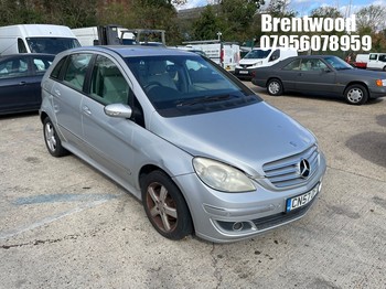Location: Brentwood - 2007 MERCEDES B150 SE CVT MPV REG: CN57OFY, Keys: No, MOT Expiry date: 03/10/2025, 1498 Petrol, Variable Speed Auto Petrol, Former Keepers: 5