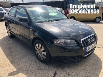 Location: Brentwood - 2006 AUDI A3 SPECIAL EDITION 3 Door Hatchback REG: AK56JBX, Keys: No, MOT Expiry date: 23.07.2026, 1595 Petrol, 5 Speed Manual Petrol, Former Keepers: 7