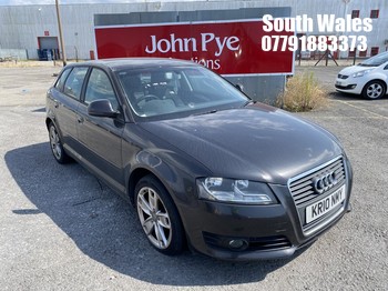Location: South Wales - 2010 AUDI A3 SPORT TDI 5 Door Hatchback REG: KR10NMY, Keys: No, MOT Expiry date: 17/12/2026, 1595 Diesel, 5 Speed Manual Diesel, Former Keepers: 3