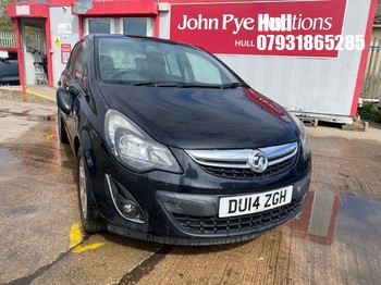 Location: Hull - 2014 VAUXHALL CORSA SXI AC 5 Door Hatchback REG: DU14ZGH, Keys: No, MOT Expiry date: 30/06/2026, 1398 Petrol, 5 Speed Manual Petrol, Former Keepers: 4