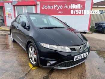 Location: Hull - 2009 HONDA CIVIC SE I-VTEC 5 Door Hatchback REG: NC09AXM, Keys: No, MOT Expiry date: 27/05/2026, 1799 Petrol, 6 Speed Manual Petrol, Former Keepers: 10