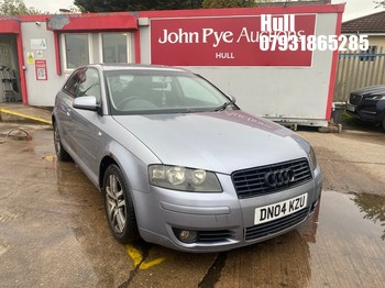 Location: Hull - 2004 AUDI A3 SPORT TDI 3 Door Hatchback REG: DN04KZU, Keys: No, MOT Expiry date: 20/10/2025, 1968 Diesel, 6 Speed Manual Diesel, Former Keepers: 7