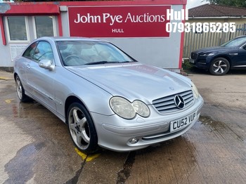 Location: Hull - 2002 MERCEDES CLK 320 ELEGANCE AUTO Coupe REG: CU52VUP, Keys: No, MOT Expiry date: 04/07/2025, 3199 Petrol, 5 Speed Auto Petrol, Former Keepers: 9