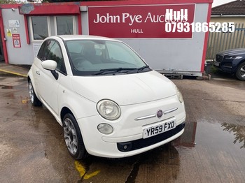 Location: Hull - 2009 FIAT 500 SPORT MULTIJET 3 Door Hatchback REG: YR59FXO, Keys: Required, MOT Expiry date: 17/09/2026, 1248 Diesel, 5 Speed Manual Diesel, Former Keepers: 7