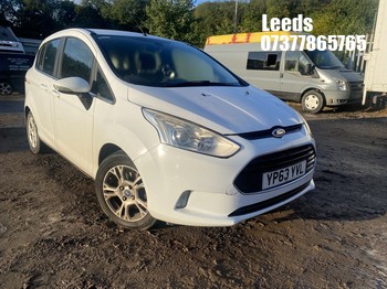 Location: Leeds - 2013 FORD B-MAX ZETEC MPV REG: YP63YVL, Keys: No, MOT Expiry date: 28-11-2024, 1388 Petrol, 5 Speed Manual Petrol, Former Keepers: 2