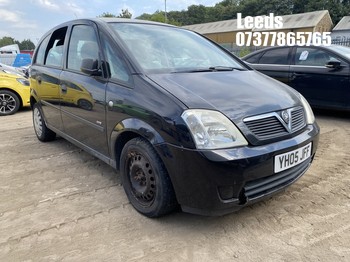 Location: Leeds - 2005 VAUXHALL MERIVA LIFE TWINPORT MPV REG: YH05JFF, Keys: No, MOT Expiry date: 29-05-2026, 1364 Petrol, 5 Speed Manual Petrol, Former Keepers: 9