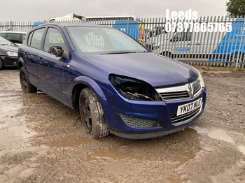 Location: Leeds - 2007 VAUXHALL ASTRA ENERGY 5 Door Hatchback REG: YK07MLE, Keys: No, MOT Expiry date: 03-09-2025, 1598 Petrol, 5 Speed Manual Petrol, Former Keepers: 7