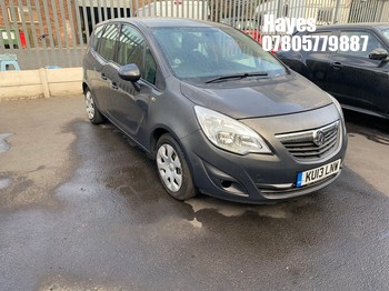 Location: HAYES / HEATHROW - 2013 VAUXHALL MERIVA EXCLUSIV AC MPV REG: KU13LNW, 1398cc Petrol, 5 Speed Manual Petrol, Former Keepers: 4, Keys: No, MOT: Expiry date08/11/2026