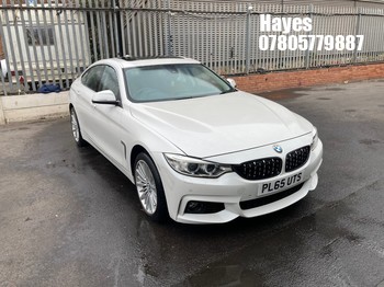 Location: Hayes - 2015 BMW 420I XDRIVE GRANCOUPE LUX Coupe REG: PL65UTS, Keys: Yes, MOT Expiry date: 11/09/2025, 1997 Petrol, 8 Speed Auto Petrol, Former Keepers: 4