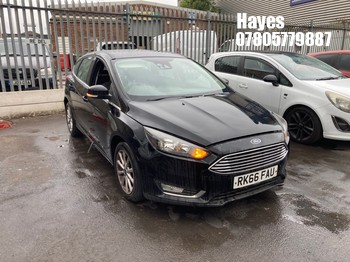 Location: Hayes - 2017 FORD FOCUS TITANIUM 5 Door Hatchback REG: RK66FAU, Keys: No, MOT Expiry date: 28/10/2026, 999 Petrol, 6 Speed Manual Petrol, Former Keepers: 2