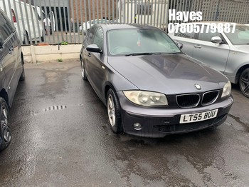 Location: Hayes - 2005 BMW 118I SE AUTO 5 Door Hatchback REG: LT55BUU, Keys: No, MOT Expiry date: 20/03/2026, 1995 Petrol, 6 Speed Auto Petrol, Former Keepers: 7