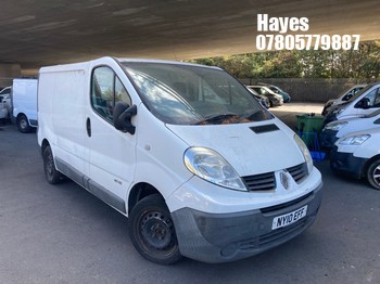 Location: Hayes - 2010 RENAULT TRAFIC SL27 DCI 115 Panel Van REG: NY10EFF, Keys: No, MOT Expiry date: 01/02/2027, 1996 Diesel, 6 Speed Manual Diesel, Former Keepers: 6
