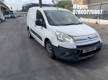 Location: Hayes - 2010 CITROEN BERLINGO 850 EN-PRISE HDI Panel Van REG: HN10BVY, Keys: No, MOT Expiry date: 27/11/2026, 1560 Diesel, 5 Speed Manual Diesel, Former Keepers: 2