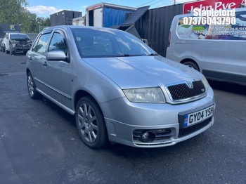 Location: Stapleford - 2004 SKODA FABIA VRS 5 Door Hatchback REG: GY04YSH, Keys: Yes, MOT Expiry date: 13/04/2027, 1896 Diesel, 6 Speed Manual Diesel, Former Keepers: 7