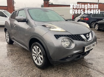Location: Nottingham - 2015 NISSAN JUKE TEKNA CVT 5 DOOR HATCHBACK REG: HN65PMO, 1598cc PETROL, VARIABLE SPEED AUTO PETROL, Former Keepers: 2, Keys: Yes, MOT Expiry date: 18/11/2026
