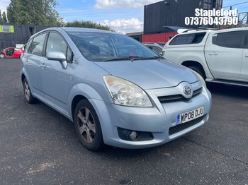 Location: Stapleford - 2008 TOYOTA COROLLA VERSO VVT-I T3 MPV REG: WP08DJU, Keys: Yes, MOT Expiry date: 17/04/2027, 1794 Petrol, 5 Speed Manual Petrol, Former Keepers: 4