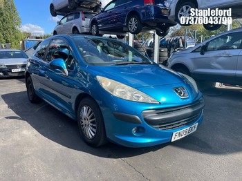 Location: Stapleford - 2009 PEUGEOT 207 S HDI 68 3 Door Hatchback REG: FN09EKY, Keys: Yes, MOT Expiry date: 24/08/2026, 1398 Diesel, 5 Speed Manual Diesel, Former Keepers: 7
