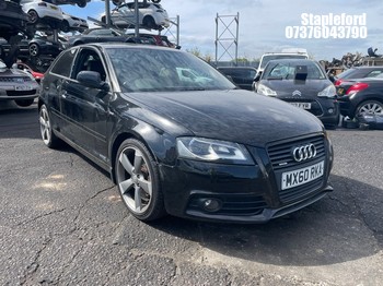 Location: Stapleford - 2010 AUDI A3 S LINE SP EDN TDI QUAT 3 Door Hatchback REG: MX60RKA, Keys: No, MOT Expiry date: 04/10/2026, 1968 Diesel, 6 Speed Manual Diesel, Former Keepers: 2