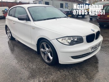 Location: Nottingham - 2010 BMW 116D SPORT 3 DOOR HATCHBACK REG: PX60UEE, 1995cc DIESEL, 6 SPEED MANUAL DIESEL, Former Keepers: 4, Keys: Yes, MOT Expiry date: 28/04/2027