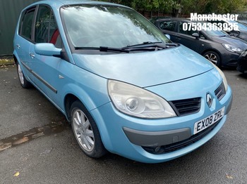 Location: Manchester - 2008 RENAULT SCENIC DYN VVT A MPV REG: EX08ZRL, 1598 Petrol, 4 Speed Auto Petrol, Former Keepers: 9, Keys: No, MOT Expiry date: 11/07/2026