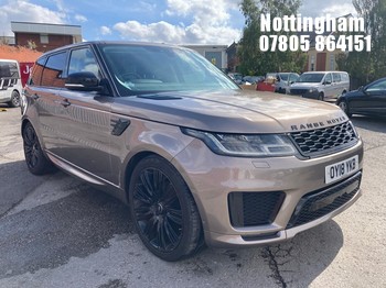 Location: Nottingham - 2018 LAND ROVER RANGE ROVER SPORT A-BIO DYN SD ESTATE REG: OY18YKB, 2993CC DIESEL, 8 SPEED AUTO DIESEL, Former Keepers: 2, Keys: Yes, MOT Expiry date: 19/08/2023