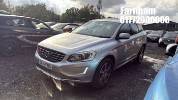 Location: Farnham - 2014 VOLVO XC60 SE LUX NAV D4 XC60 5 Door SUV REG: DA14FNG, Keys: Yes, MOT Expiry date: 19/01/2026, 1969 CC Diesel, 6 Speed Manual Diesel, Former Keepers: 1