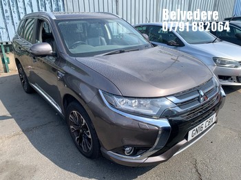 Location: BELVEDERE - 2016 MITSUBISHI OUTLANDER GX 4H PHEV S-A Estate REG: GN16CBX , 1998cc Hybrid Electric, 1 Speed S-Auto Petrol/Electric, Former Keepers: 7, Keys: No, MOT: Expiry date03.07.2027