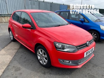 Location: Belvedere - 2014 VOLKSWAGEN POLO MATCH EDITION 5 Door Hatchback REG: BF14VUR, Keys: No, MOT Expiry date: 28/04/2026, 1198 Petrol, 5 Speed Manual Petrol, Former Keepers: 8