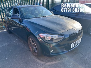 Location: Belvedere - 2012 BMW 116I SPORT TURBO 5 Door Hatchback REG: FT12BYK, Keys: No, MOT Expiry date: 21/07/2026, 1598 Petrol, 6 Speed Manual Petrol, Former Keepers: 9