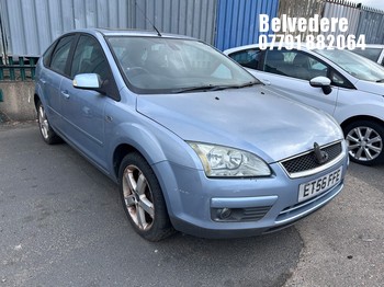 Location: Belvedere - 2007 FORD FOCUS GHIA 5 Door Hatchback REG: ET56FFE, Keys: No, MOT Expiry date: 13/04/2026, 1999 Petrol, 5 Speed Manual Petrol, Former Keepers: 5