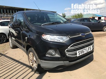 Location: Edinburgh - 2017 FORD ECOSPORT ZETEC TURBO 5 Door Hatchback REG: SV67LFS, Keys: Yes, MOT Expiry date: 03/12/2024, 998 Petrol, 5 Speed Manual Petrol, Former Keepers: 1