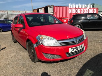 Location: Edinburgh - 2008 VAUXHALL ASTRA BREEZE 5 Door Hatchback REG: SV58VMC, Keys: Yes, MOT Expiry date: 16/11/2026, 1364 Petrol, 5 Speed Manual Petrol, Former Keepers: 7