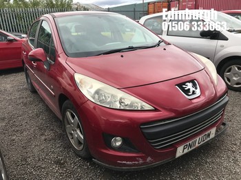Location: Edinburgh - 2011 PEUGEOT 207 ENVY 5 Door Hatchback REG: PN11UDM, Keys: No, MOT Expiry date: 05/09/2026, 1397 Petrol, 5 Speed Manual Petrol, Former Keepers: 5