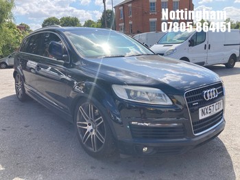 Location: Nottingham - 2007 AUDI Q7 S LINE QUATTRO TDI Estate REG: NX57CDY, Keys: No, MOT Expiry date: 23/02/2027, 2967 Diesel, 6 Speed Auto Diesel, Former Keepers: 6